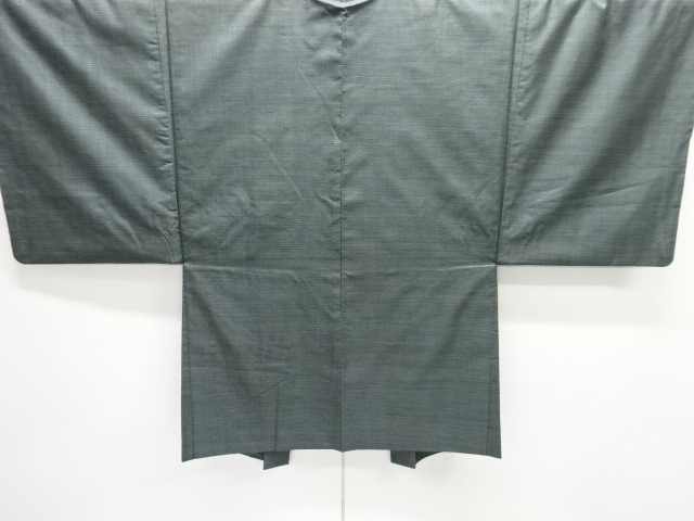 JAPANESE KIMONO / MENS HAORI / SILK / DORO OSHIMA TSUMUGI / PLANT DYED